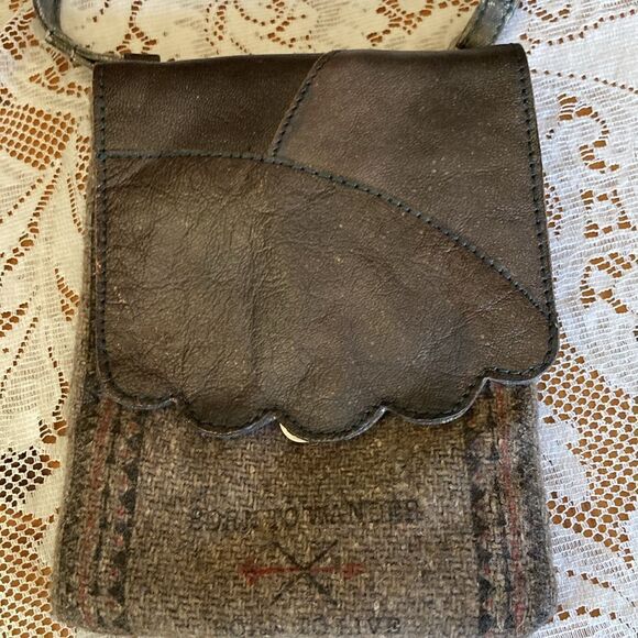 Mona B Crossbody Wool Blend Bag - Picture 3 of 9